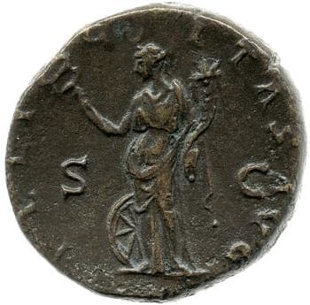 reverse of Hadrian RIC II 2254