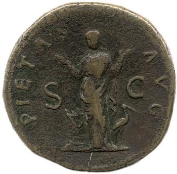 reverse of Hadrian RIC II 2132