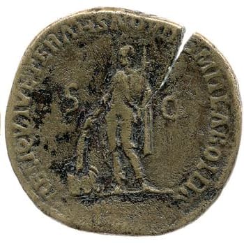 reverse of Hadrian RIC II 263