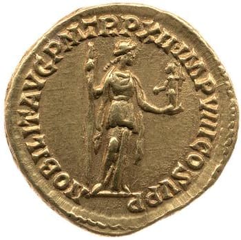 reverse of Commodus RIC III 155A