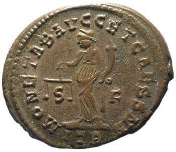 reverse of Maximian RIC VI 553B