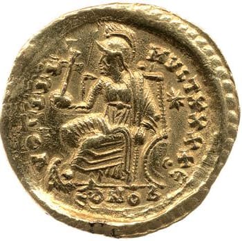 reverse of Theodosius II RIC X 262