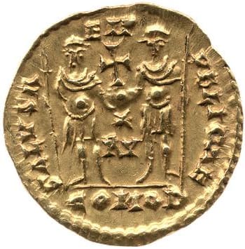 reverse of Anthemius RIC X 2876