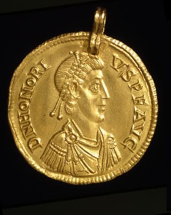 obverse of Honorius RIC X 1250