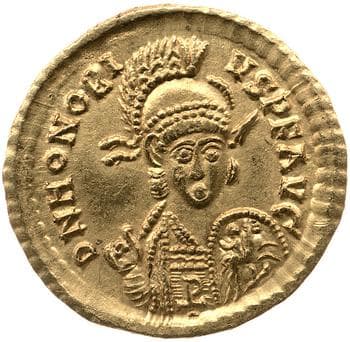 obverse of Arcadius RIC X 40
