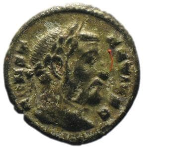 obverse of Maximian RIC VI 611A
