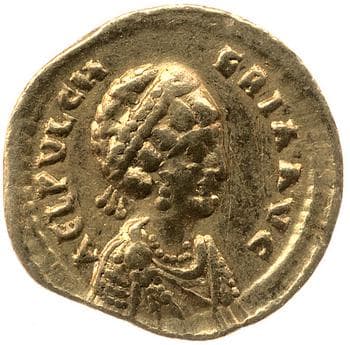 obverse of Theodosius II RIC X 280