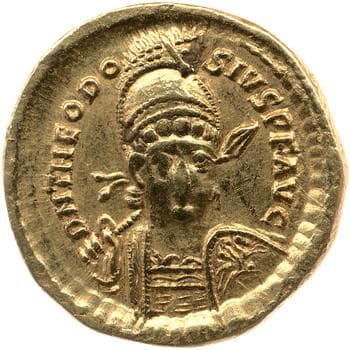 obverse of Theodosius II RIC X 252