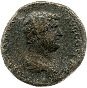 obverse of Hadrian RIC II 2142