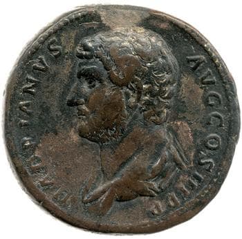 obverse of Hadrian RIC II 1455