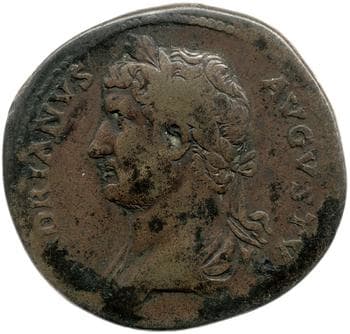 obverse of Hadrian RIC II 1156