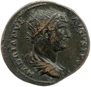 obverse of Hadrian RIC II 992