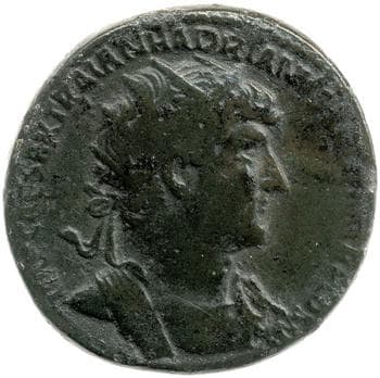 obverse of Hadrian RIC II 615