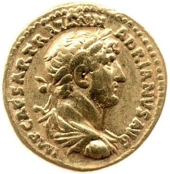 obverse of Hadrian RIC II 540