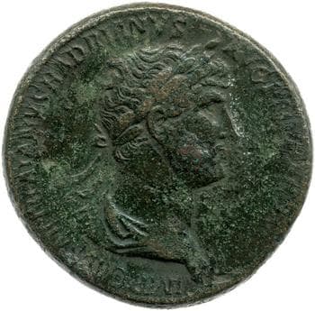 obverse of Hadrian RIC II 416