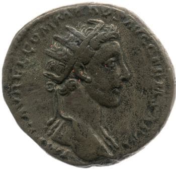 obverse of Marcus Aurelius RIC III 1568B