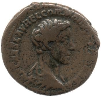 obverse of Marcus Aurelius RIC III 1552