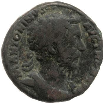 obverse of Marcus Aurelius RIC III 1108