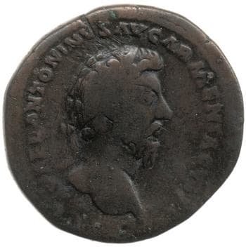 obverse of Marcus Aurelius RIC III 918