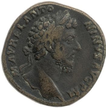 obverse of Marcus Aurelius RIC III 887