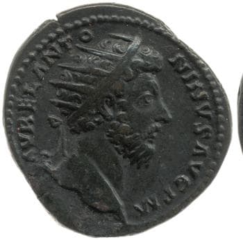 obverse of Marcus Aurelius RIC III 880