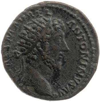obverse of Marcus Aurelius RIC III 805