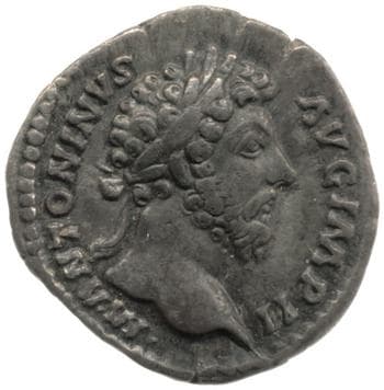 obverse of Marcus Aurelius RIC III 104