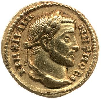 obverse of Maximian RIC VI 8