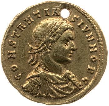 obverse of Constantine I RIC VII 71