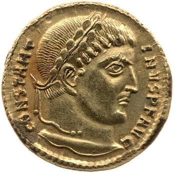 obverse of Constantine I RIC VII 14
