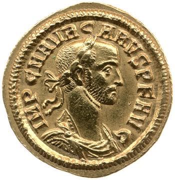 obverse of Carus RIC V 63