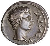 obverse of Augustus RIC I² 412