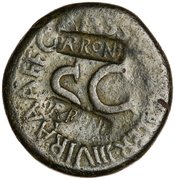 reverse of Augustus RIC I² 374