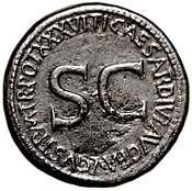 reverse of Tiberius RIC I² 57