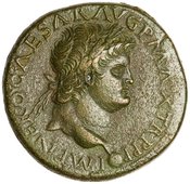 obverse of Nero RIC I² 569