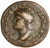 obverse of Nero RIC I² 500