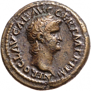 obverse of Nero RIC I² 244