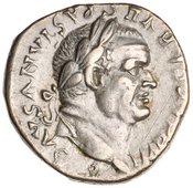 obverse of Vespasian RIC II 1475
