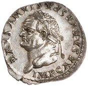 obverse of Vespasian RIC II 1066