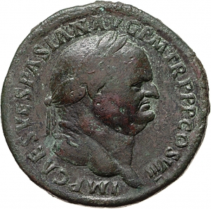 obverse of Vespasian RIC II 992