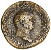 obverse of Vespasian RIC II 245