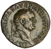 obverse of Vespasian RIC II 243