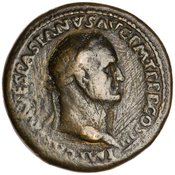 obverse of Vespasian RIC II 95