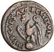 reverse of Domitian RIC II 824