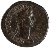 obverse of Nerva RIC II 105_SESTERTIUS