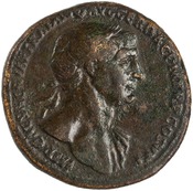 obverse of Trajan RIC II 500_SESTERTIUS