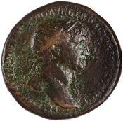 obverse of Trajan RIC II 497_SESTERTIUS