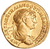 obverse of Trajan RIC II 336_AUREUS