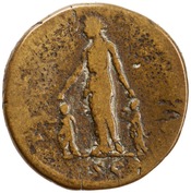 reverse of Hadrian RIC II 2582