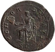 reverse of Hadrian RIC II 2518
